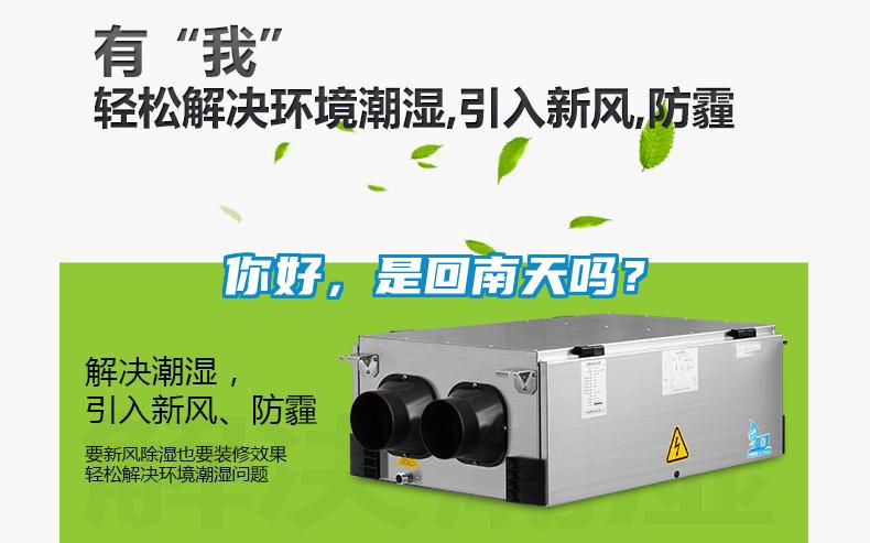 你好，是回南天嗎？