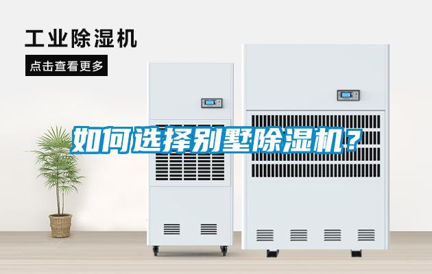 如何選擇別墅除濕機？