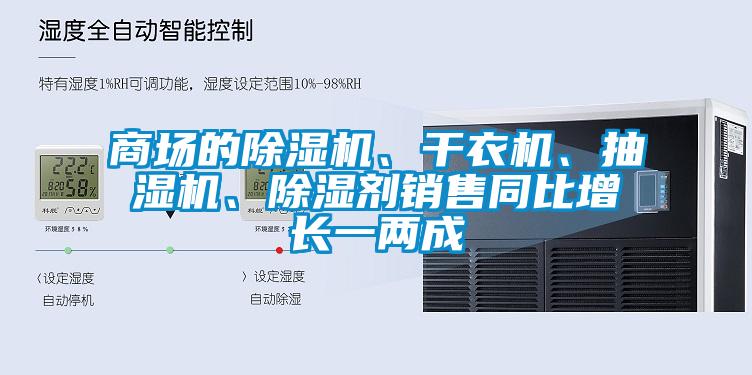 商場的除濕機、干衣機、抽濕機、除濕劑銷售同比增長一兩成