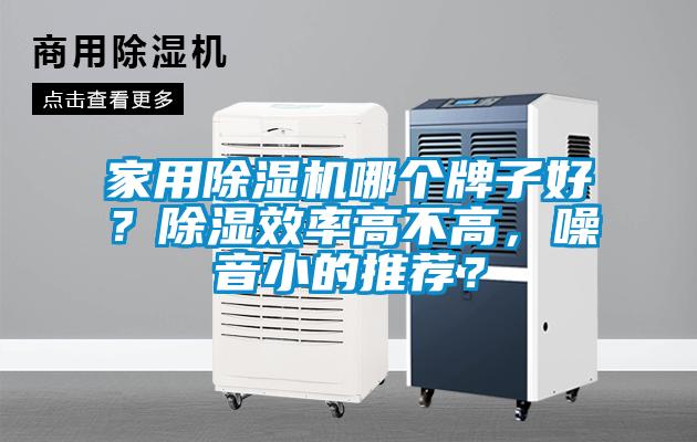 家用除濕機哪個牌子好？除濕效率高不高，噪音小的推薦？