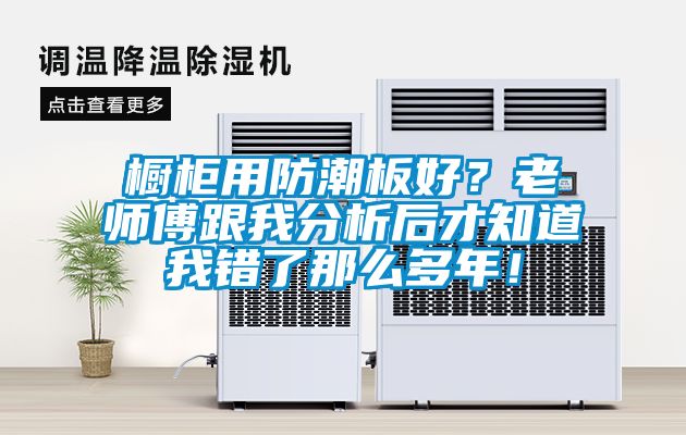 櫥柜用防潮板好？老師傅跟我分析后才知道我錯了那么多年！
