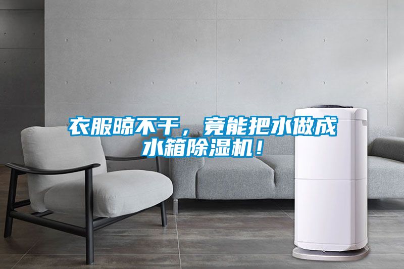 衣服晾不干，竟能把水做成水箱除濕機！
