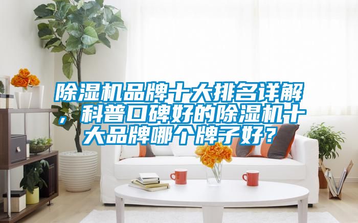 除濕機(jī)品牌十大排名詳解，科普口碑好的除濕機(jī)十大品牌哪個(gè)牌子好？