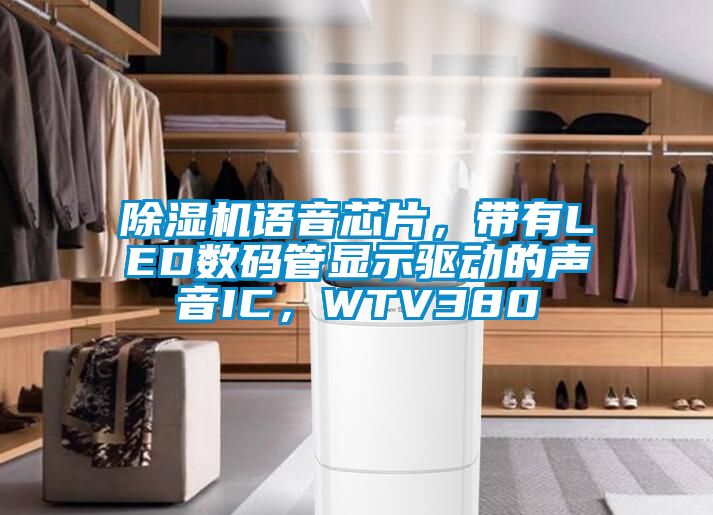 除濕機語音芯片，帶有LED數(shù)碼管顯示驅(qū)動的聲音IC，WTV380