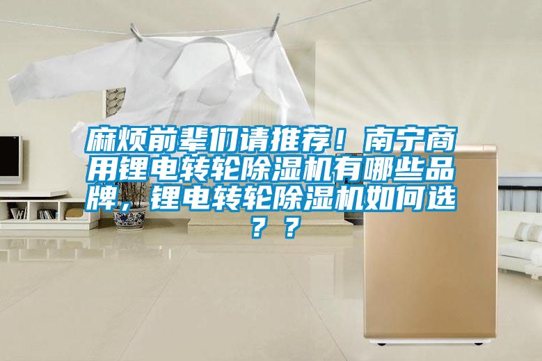 麻煩前輩們請推薦！南寧商用鋰電轉輪除濕機有哪些品牌，鋰電轉輪除濕機如何選？？